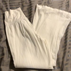 White linen size small pants